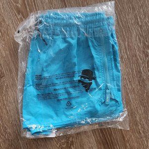 NWT Caribbean Blue Culprit Baething Suit Shorts